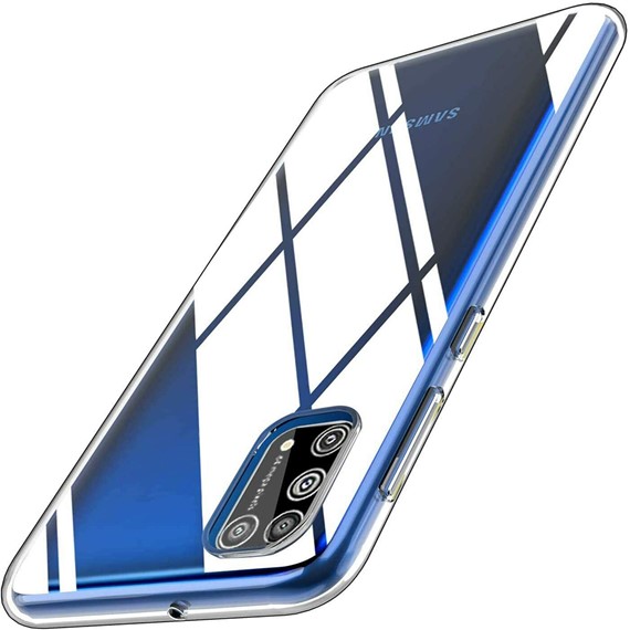 Samsung Galaxy M31 CaseUp İnce Şeffaf Silikon Kılıf Beyaz 5